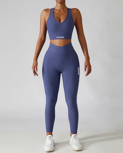 V shape leggings set